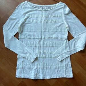LOFT White Long Sleeve Shirt